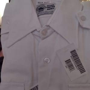 Defense Logistics Agency New White Shirt 15A 15 1/2 32/33The Garrison Collection